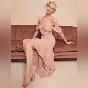 Reformation Farrow Dress Size 8 in Blush